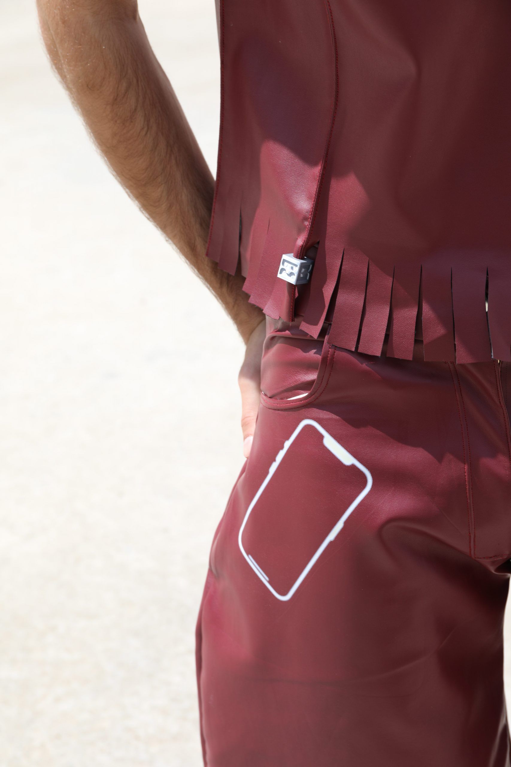 Pantalón largo granate - Imagen 2